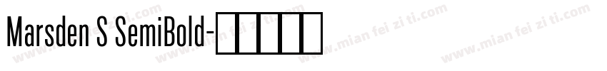 Marsden S SemiBold字体转换